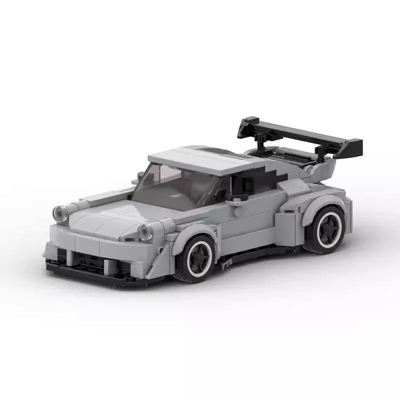 Coche Deportivo Gris 3D para Montar Pieza a Pieza