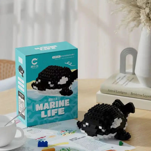 Orca 3D de Micro Bloques. Constrúyelo Pieza a Pieza