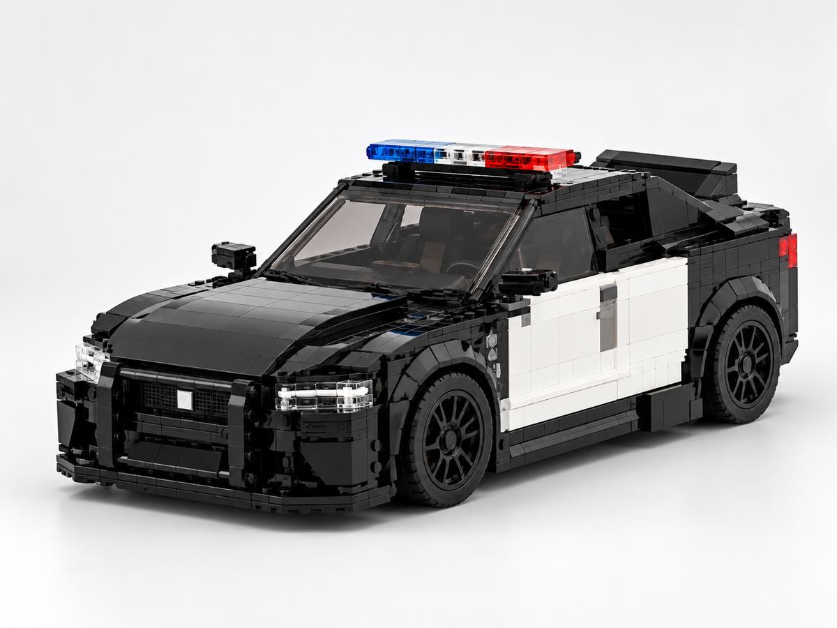 Coche de Policía 3D para Montar Pieza a Pieza