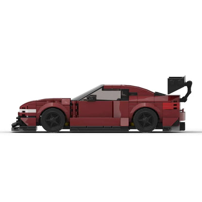 Coche Deportivo Granate 3D para Montar Pieza a Pieza