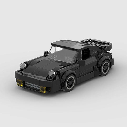 Coche negro Deportivo Clasico 3D para Montar Pieza a Pieza