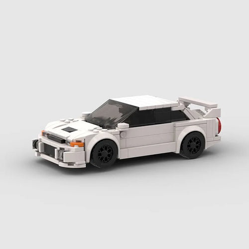 Coche Deportivo Blanco 3D para Montar Pieza a Pieza