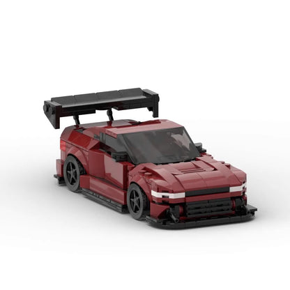 Coche Deportivo Granate 3D para Montar Pieza a Pieza